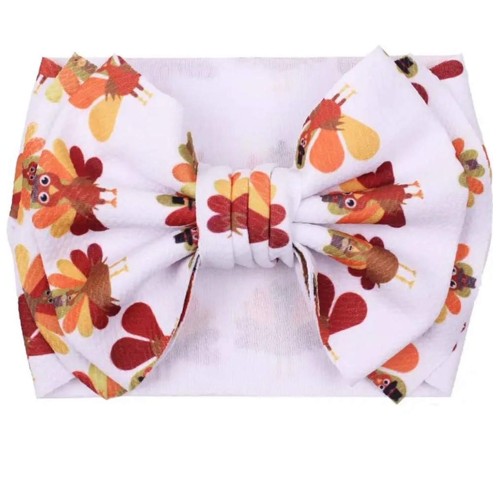 Turkey headband,head wrap baby head wrap stretchy 
Thanksgiving head wrap